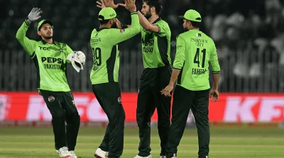 Salman Agha ton sets up Pakistan's win in tri-series opener